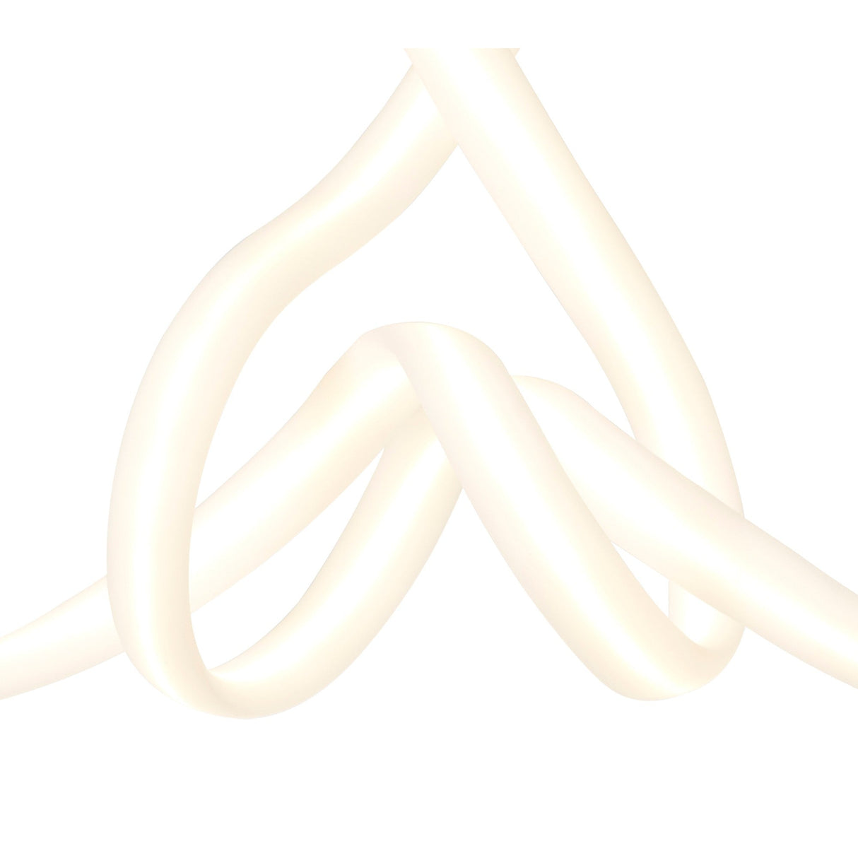 Armonia Bow Dimmable LED Semi-Flush Ceiling Light 50W 3000K - Dark Silver