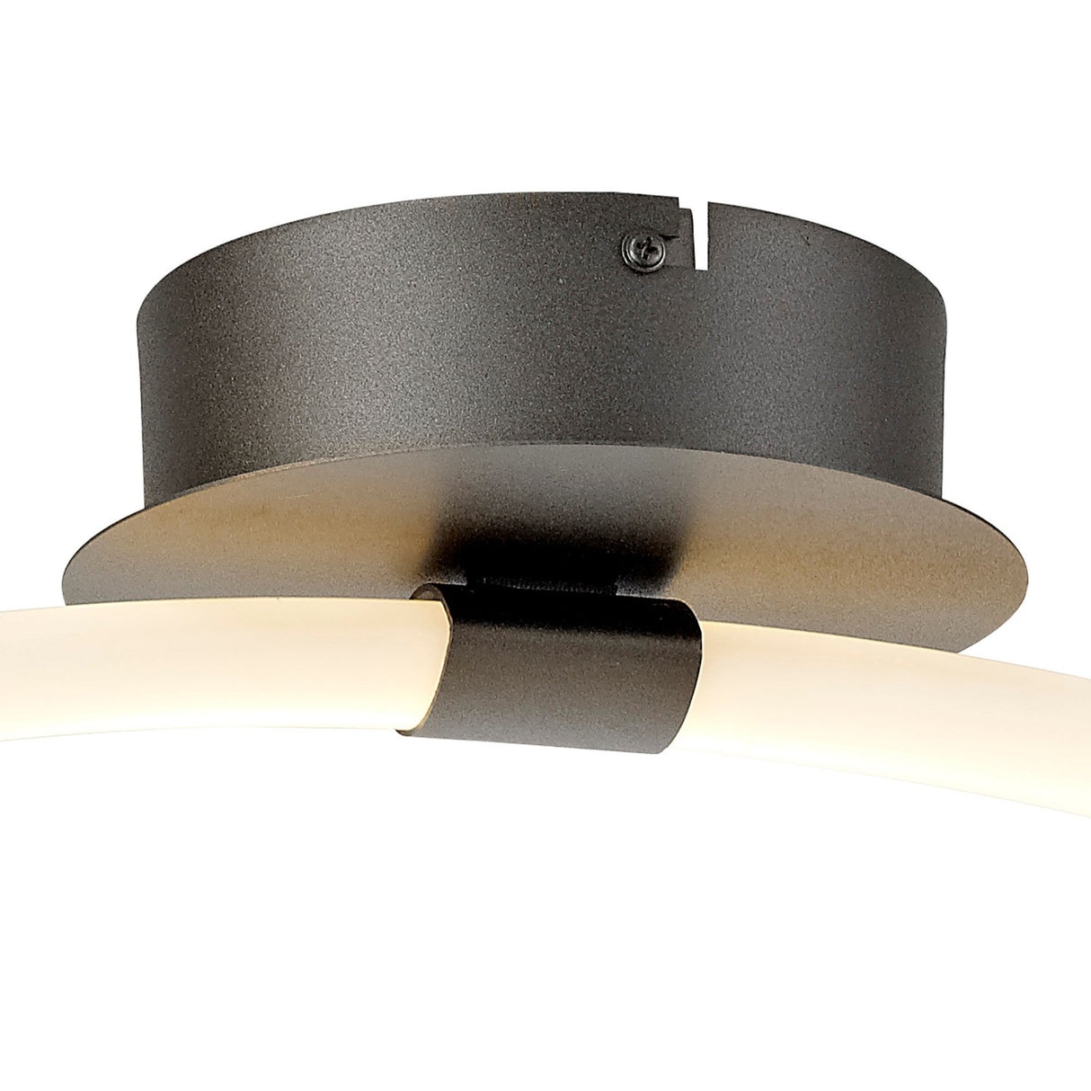 Armonia Loop Dimmable LED Semi-Flush Ceiling Light 25W 3000K - Dark Silver