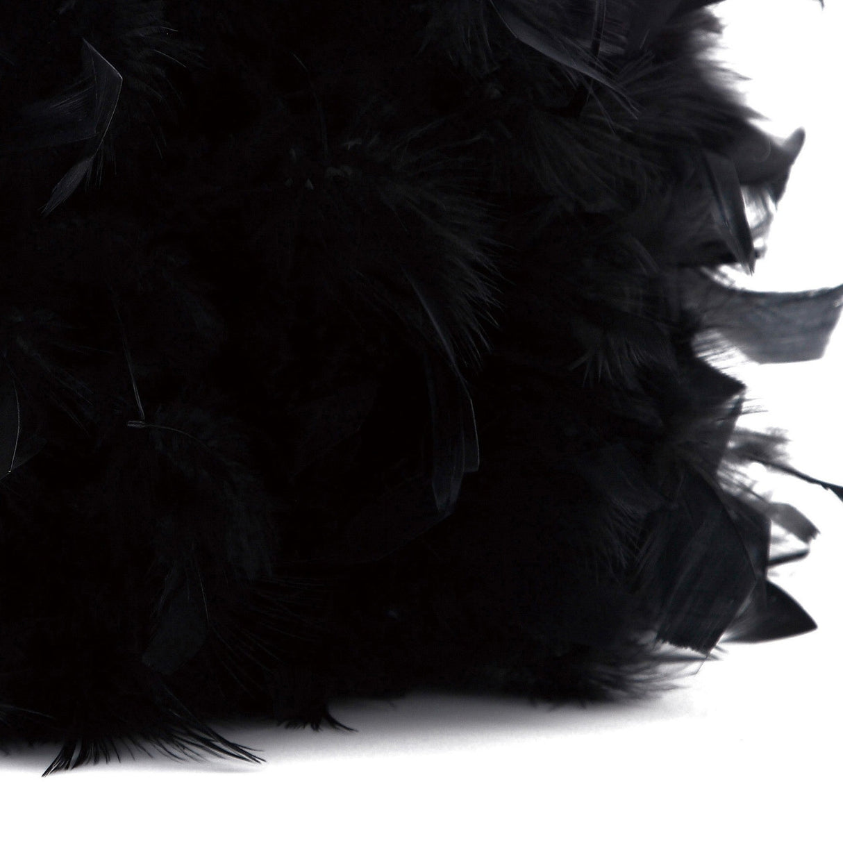 Arqus Feather Lampshade - Black, 25 x 18cm