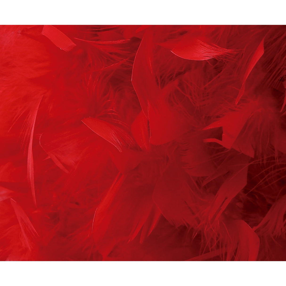 Arqus Feather Lampshade - Red, 25 x 18cm