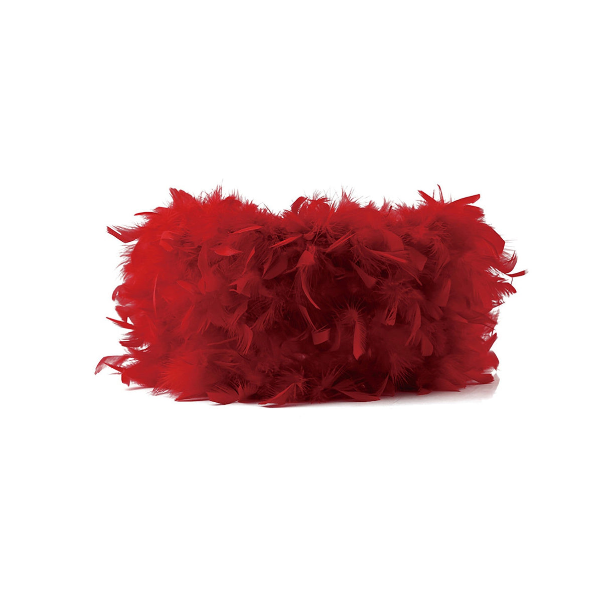 Arqus Feather Lampshade - Red, 33 x 20cm