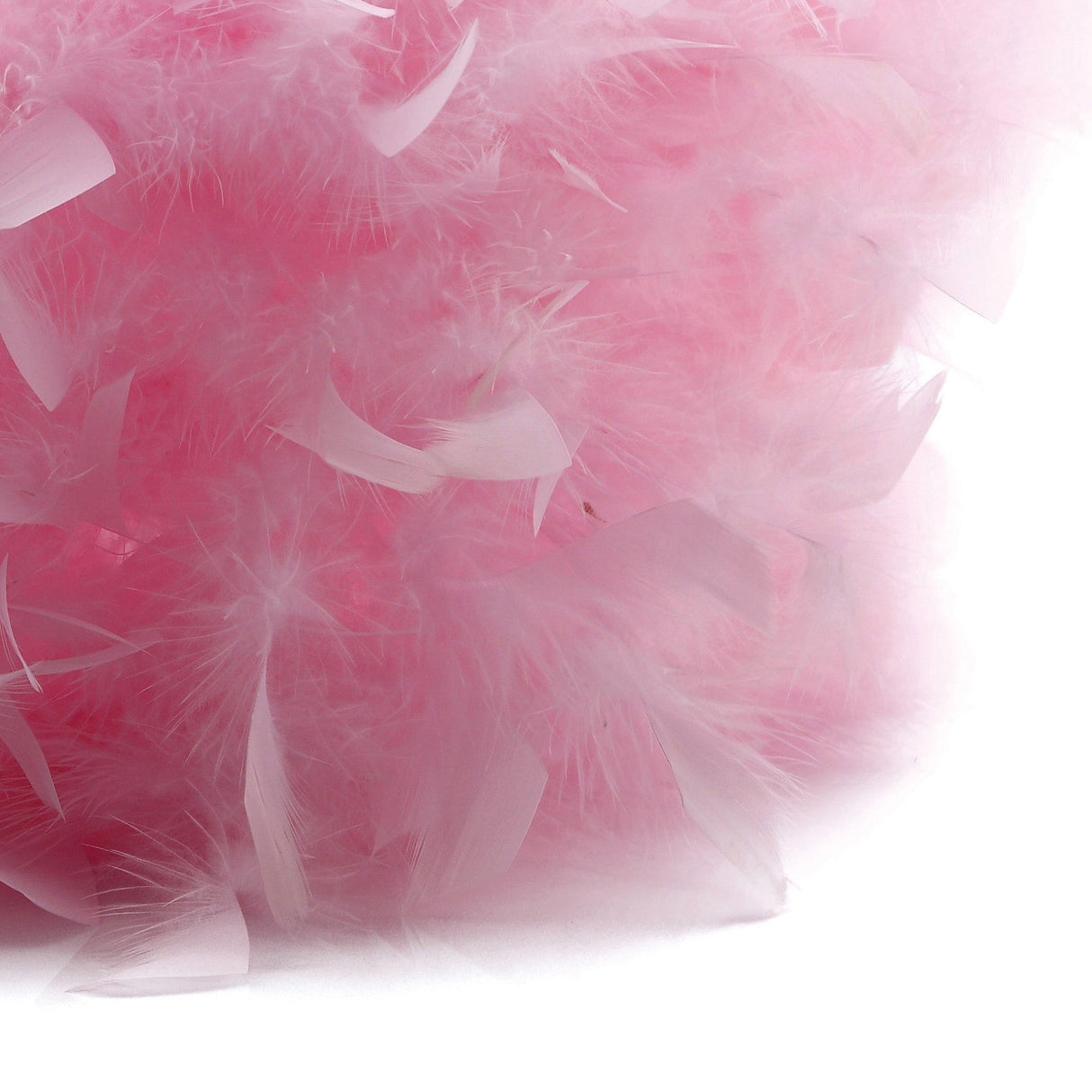 Arqus Feather Lampshade - Pink, 41 x 23cm