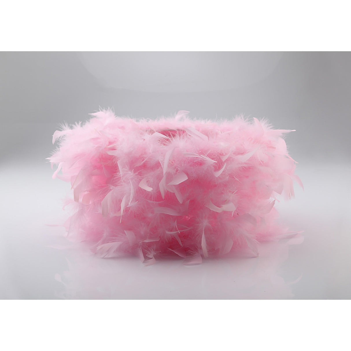 Arqus Feather Lampshade - Pink, 41 x 23cm
