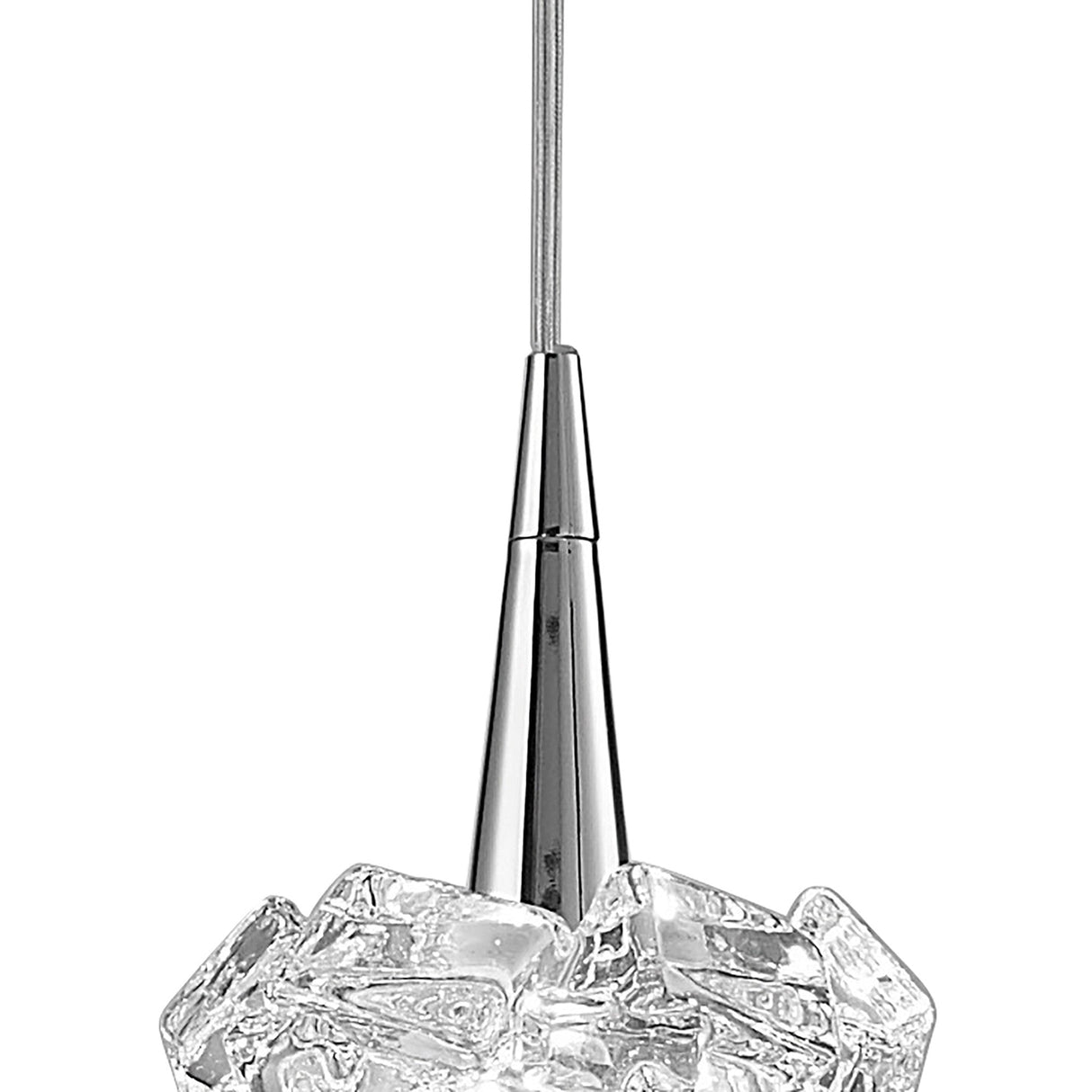 Artic 12cm Small 1 Light Pendant Light - Polished Chrome