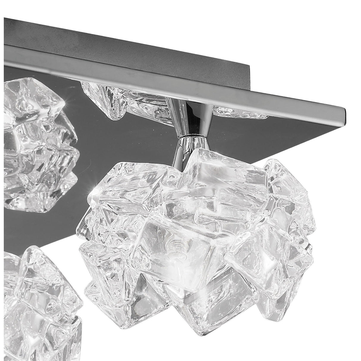 Artic 4 Light Semi-Flush Ceiling Light - Polished Chrome