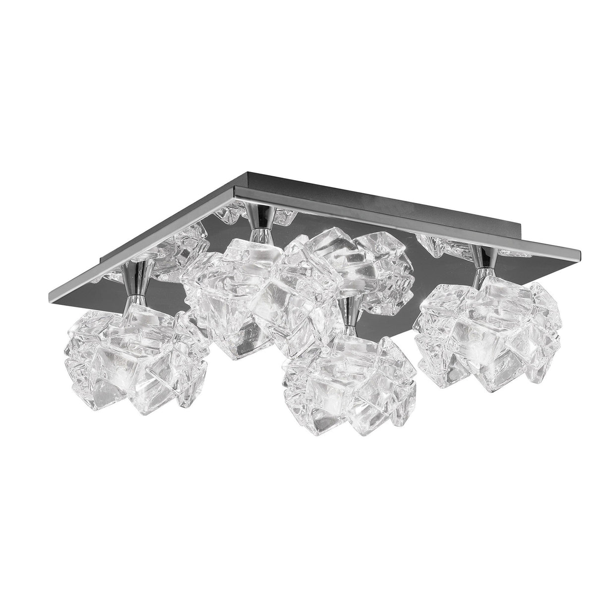 Artic 4 Light Semi-Flush Ceiling Light - Polished Chrome