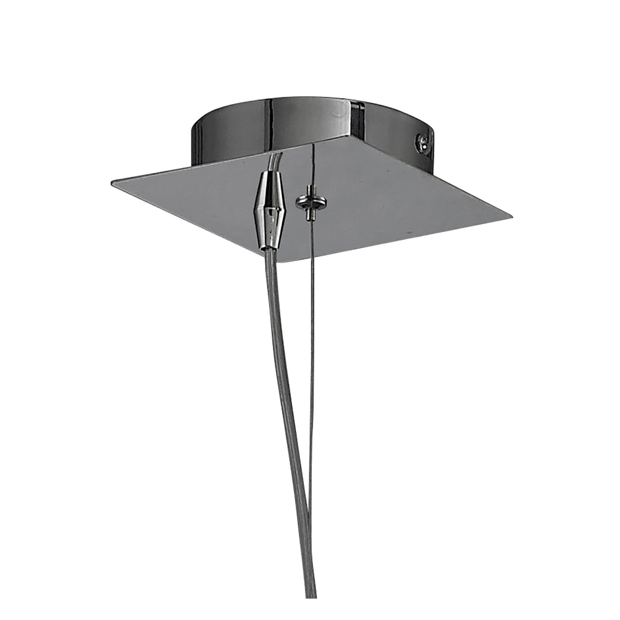 Artic 20cm Large 1 Light Pendant Light - Polished Chrome