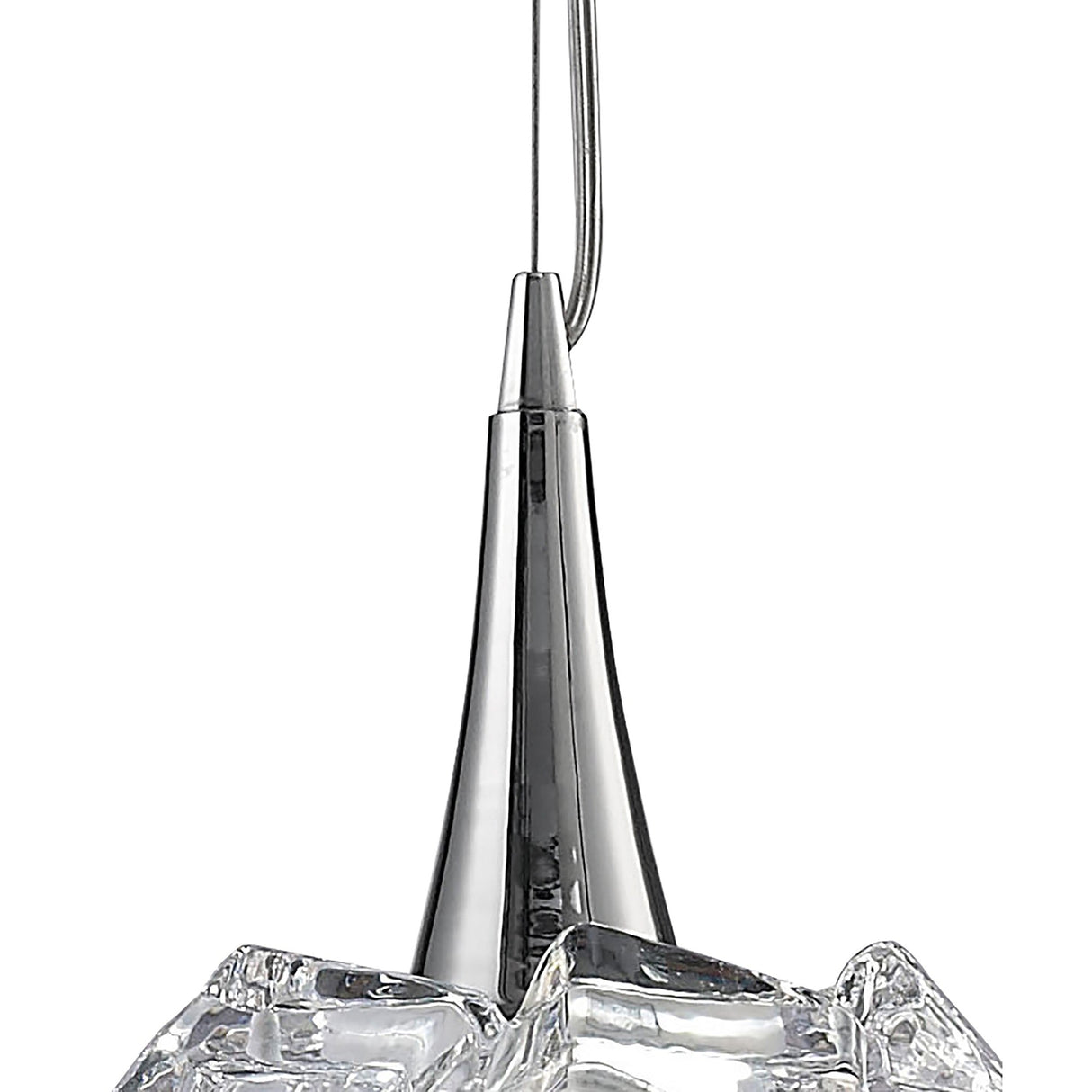 Artic 20cm Large 1 Light Pendant Light - Polished Chrome