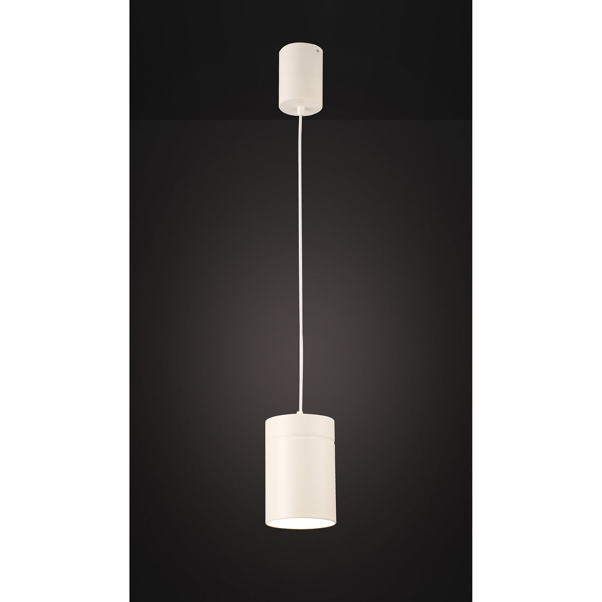 Aruba 12cm Large Round 1 Light Pendant Light - Matt White