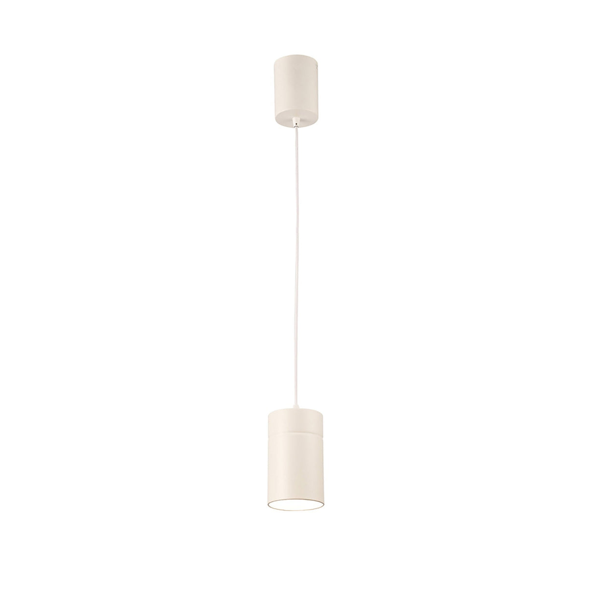 Aruba 9.5cm Small Round 1 Light Pendant Light - Matt White