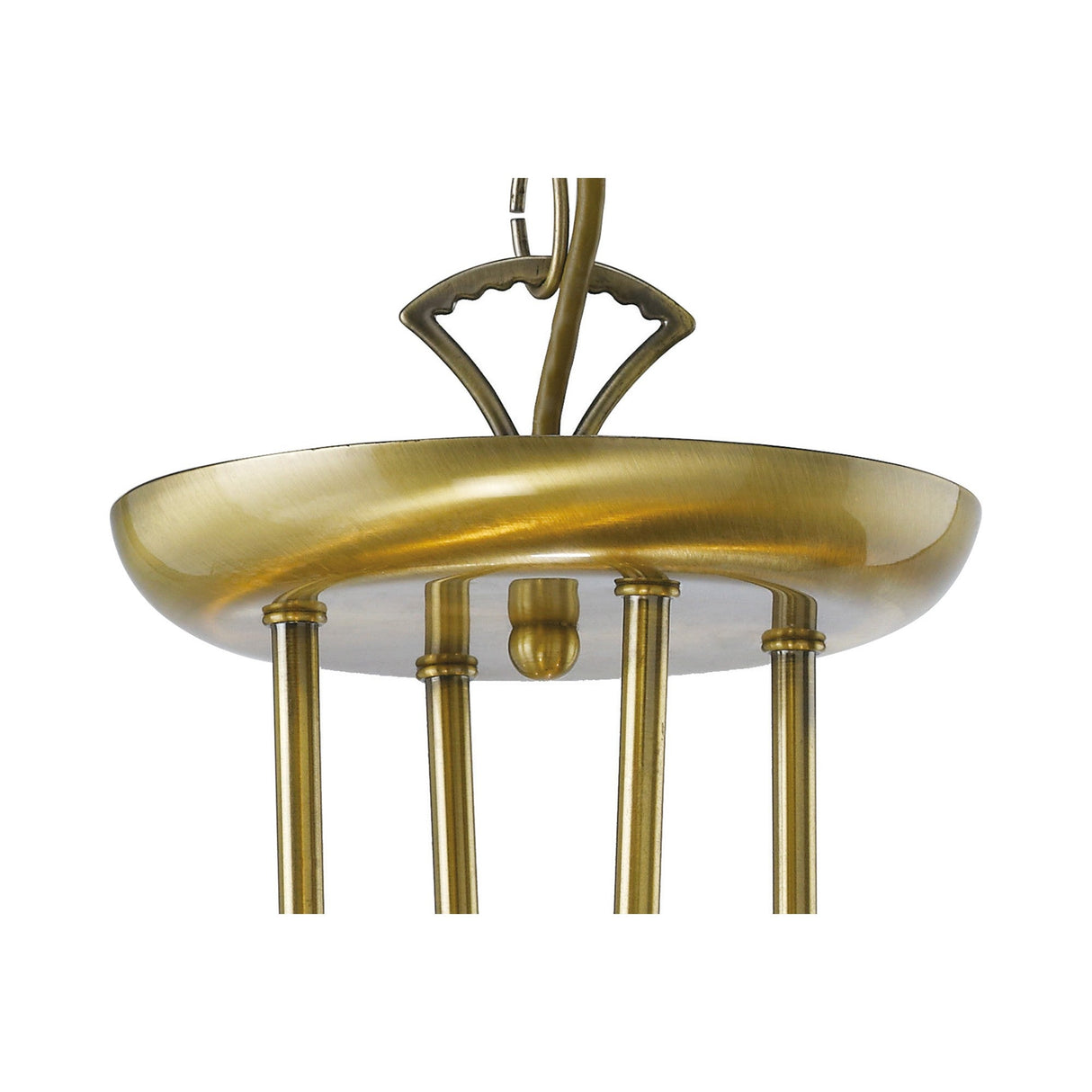 Ashton 53cm 8 Light Crystal Chandelier - Antique Brass