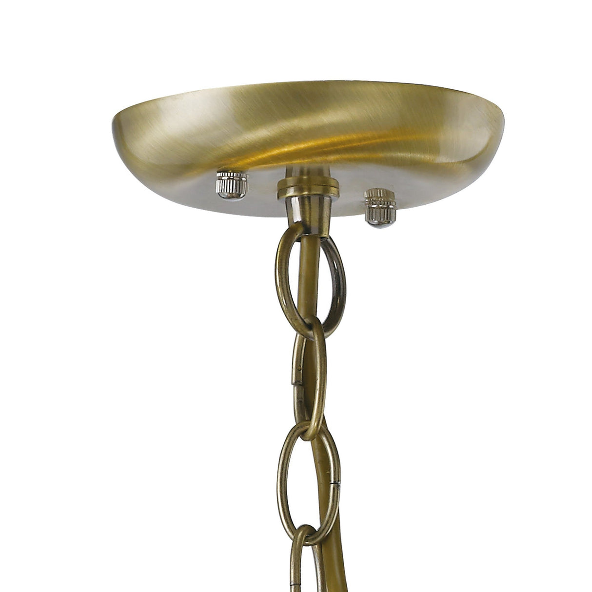 Ashton 53cm 8 Light Crystal Chandelier - Antique Brass