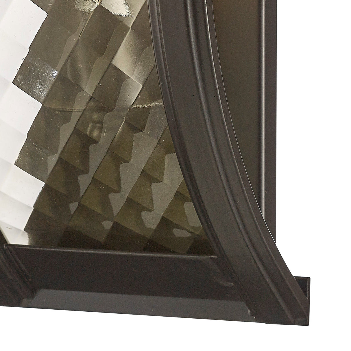 Asia 1 Light Glass Wall Light - Oiled Bronze