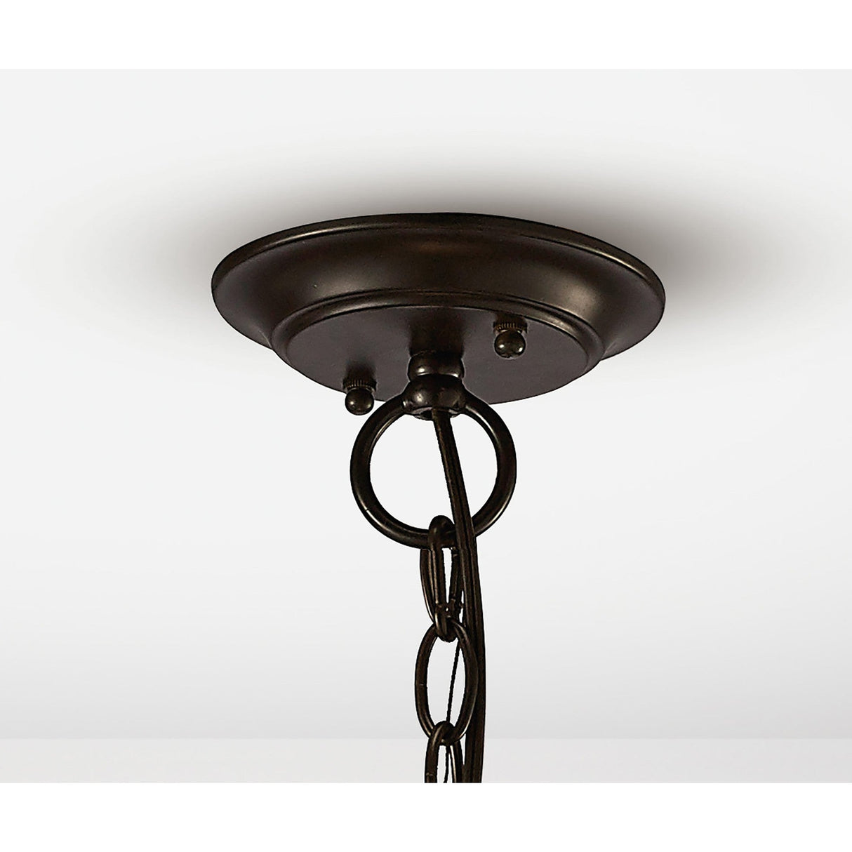 Asia 47cm 4 Light Lantern Chandelier - Oiled Bronze