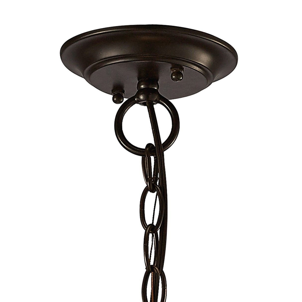 Asia 47cm 4 Light Lantern Chandelier - Oiled Bronze