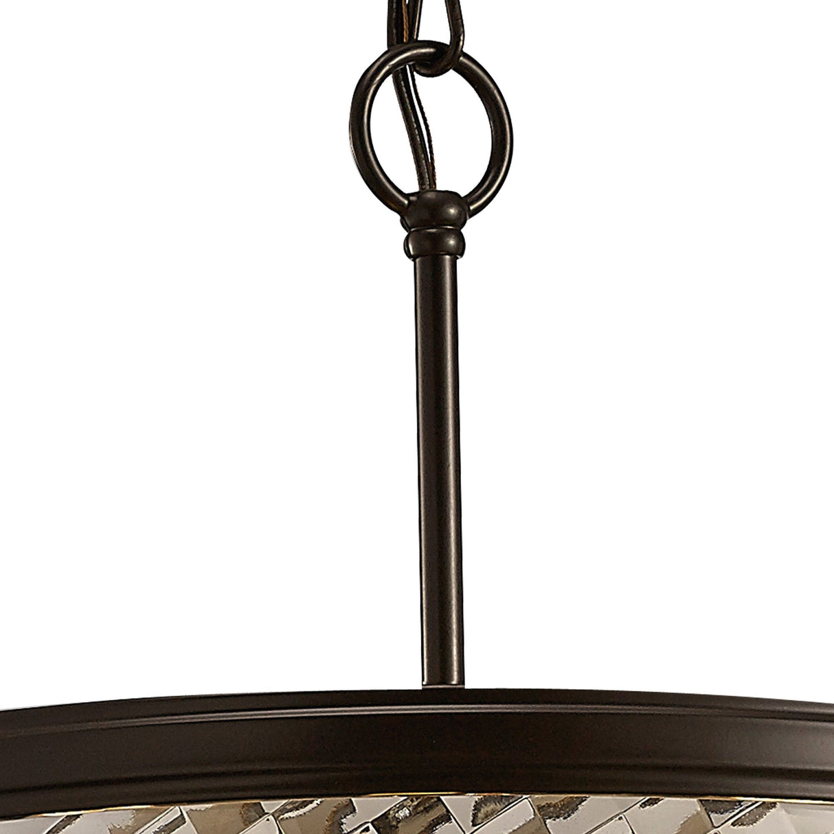 Asia 47cm 4 Light Lantern Chandelier - Oiled Bronze