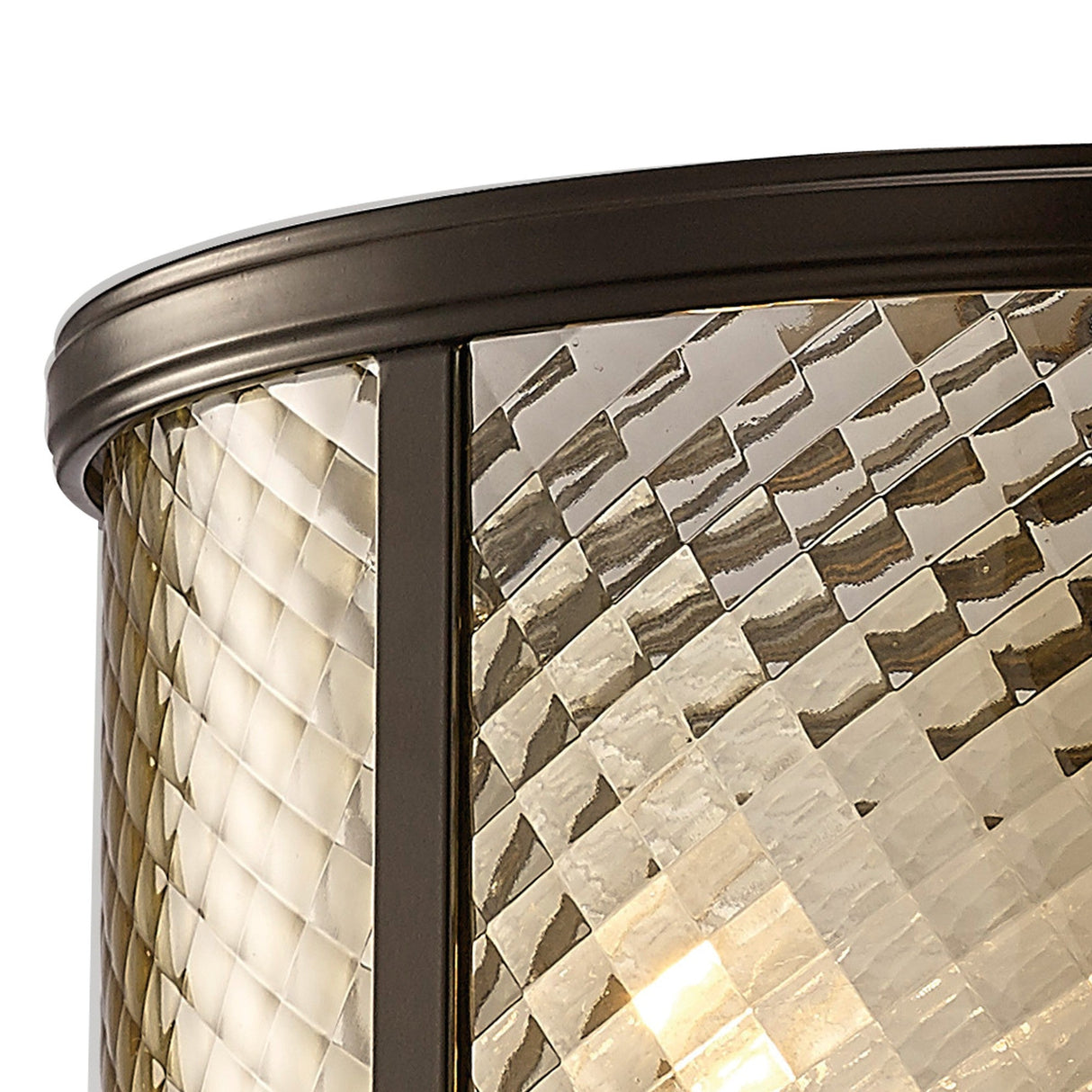 Asia 47cm 4 Light Lantern Chandelier - Oiled Bronze