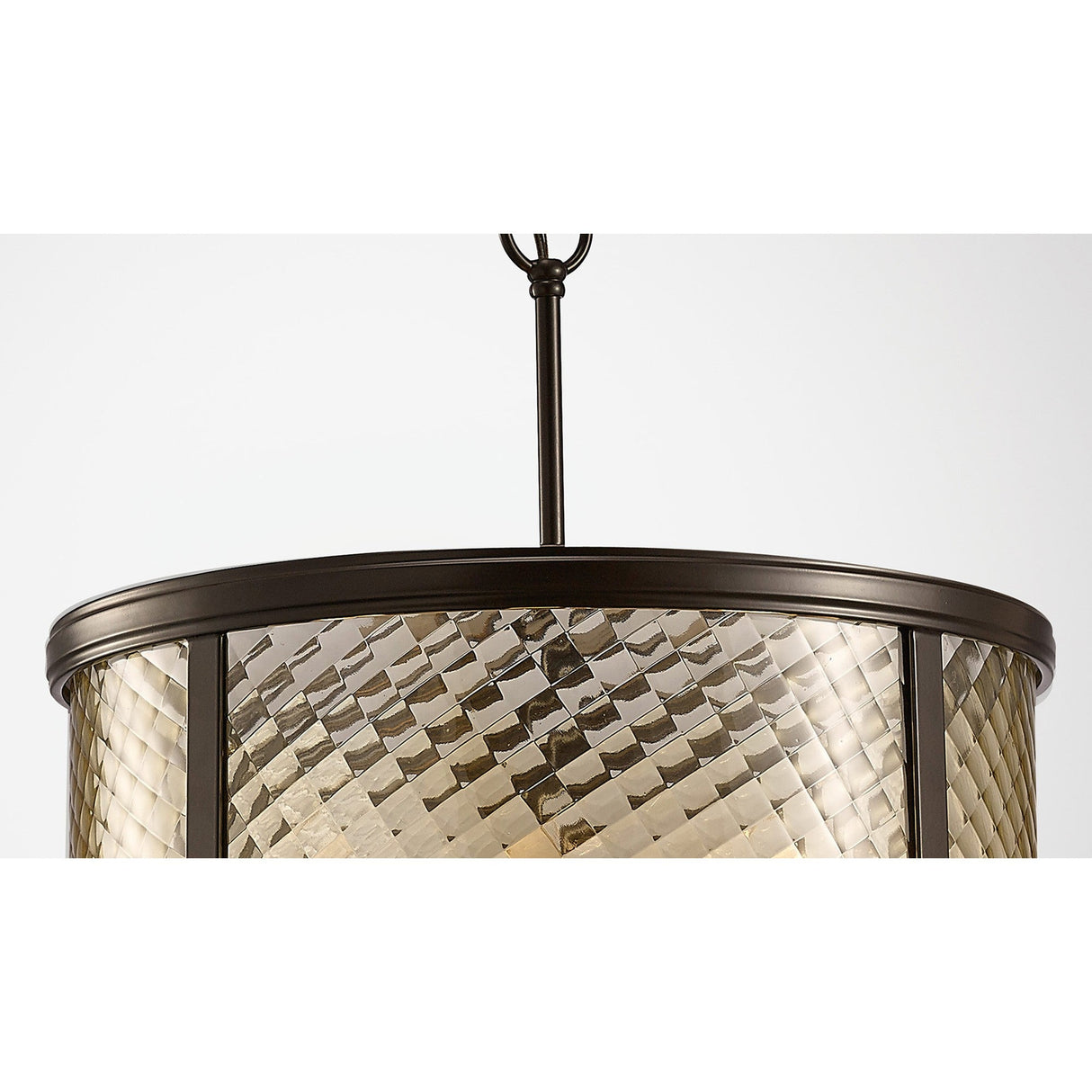 Asia 47cm 4 Light Lantern Chandelier - Oiled Bronze