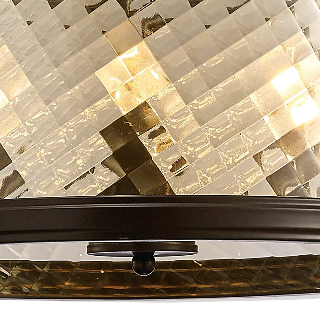 Asia 47cm 4 Light Lantern Chandelier - Oiled Bronze