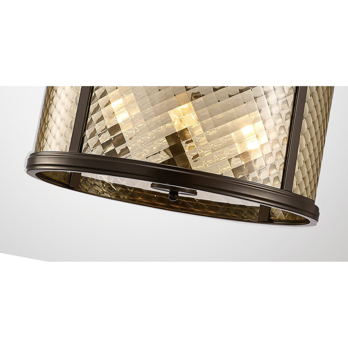 Asia 47cm 4 Light Lantern Chandelier - Oiled Bronze