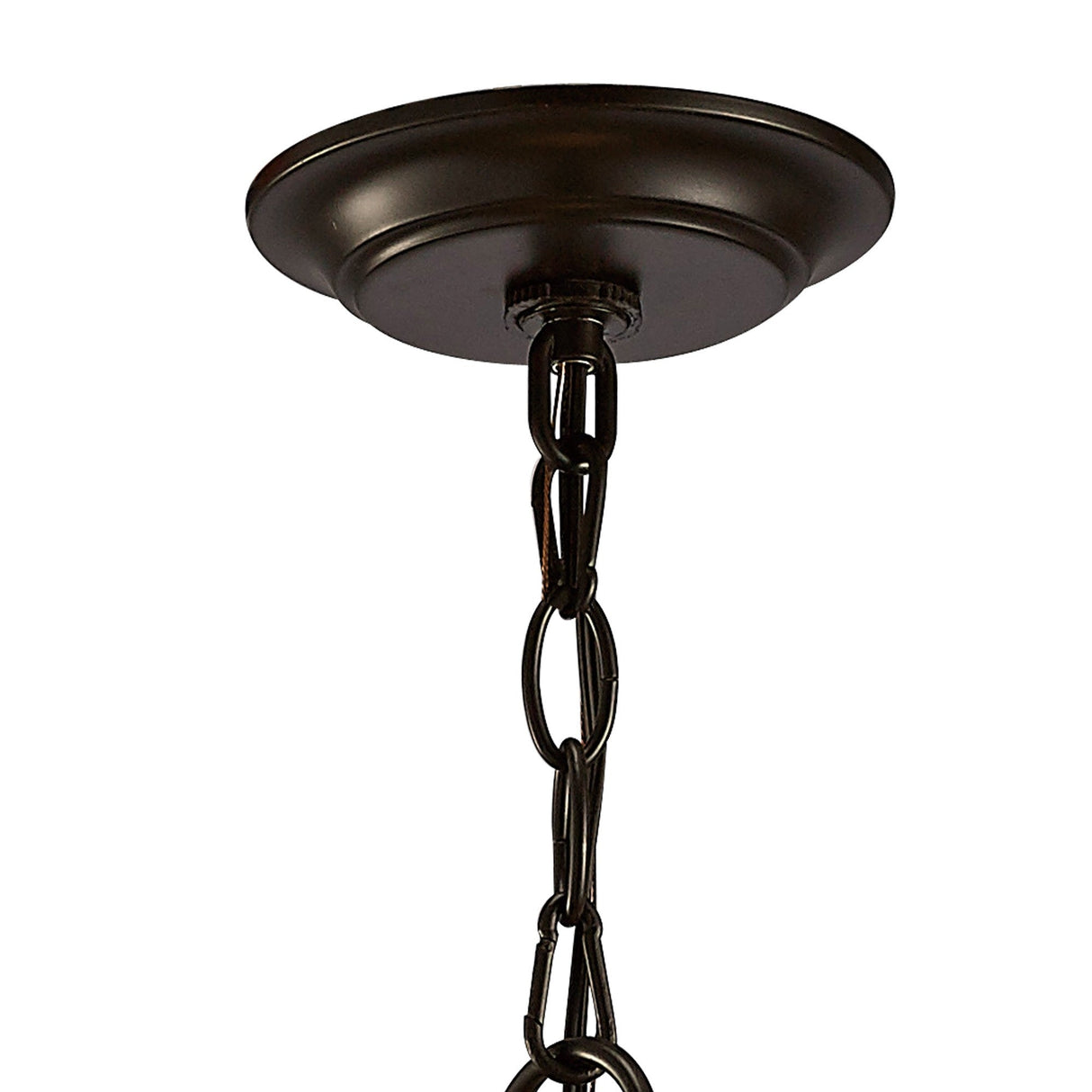 Asia 47cm 8 Light Lantern Chandelier - Oiled Bronze