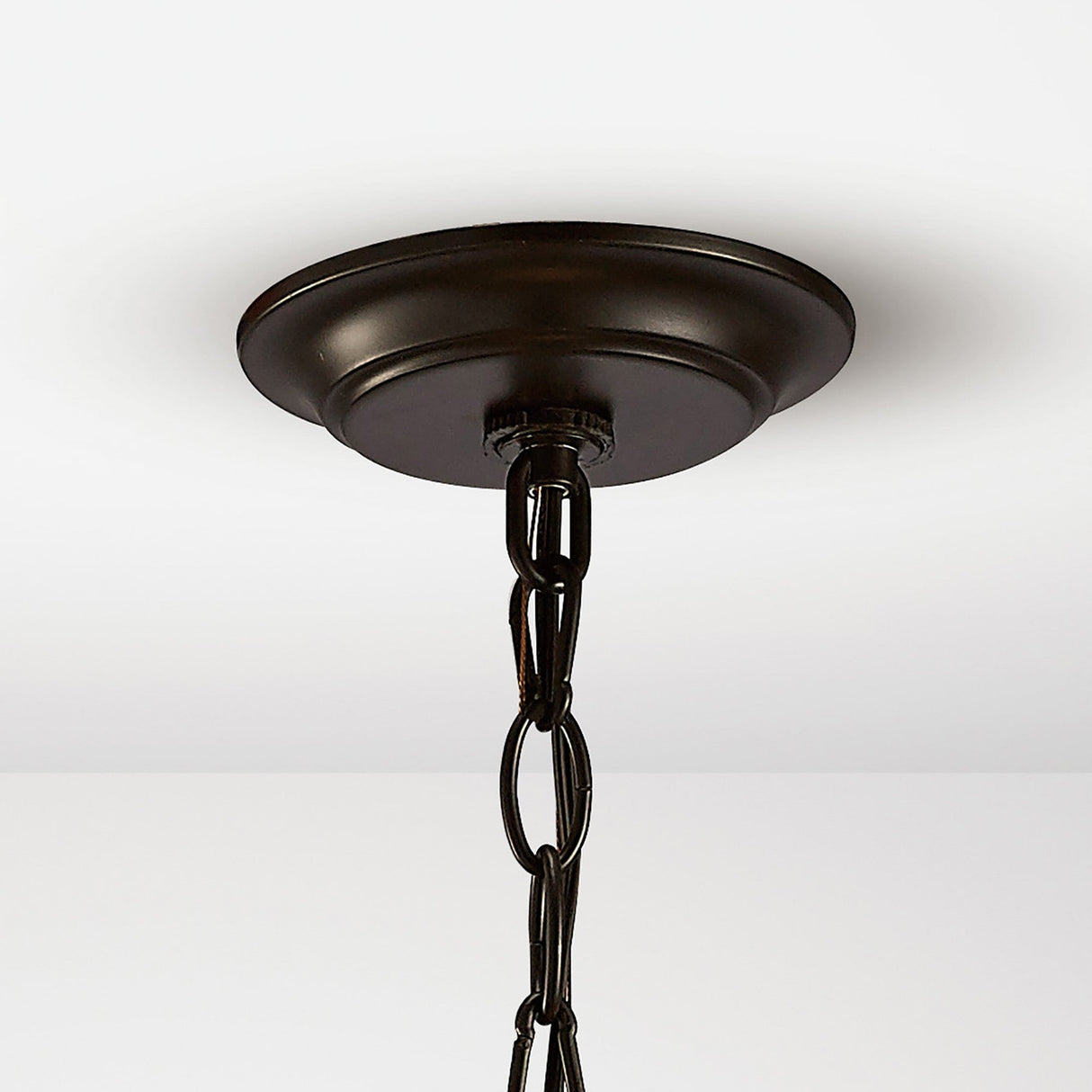 Asia 47cm 8 Light Lantern Chandelier - Oiled Bronze
