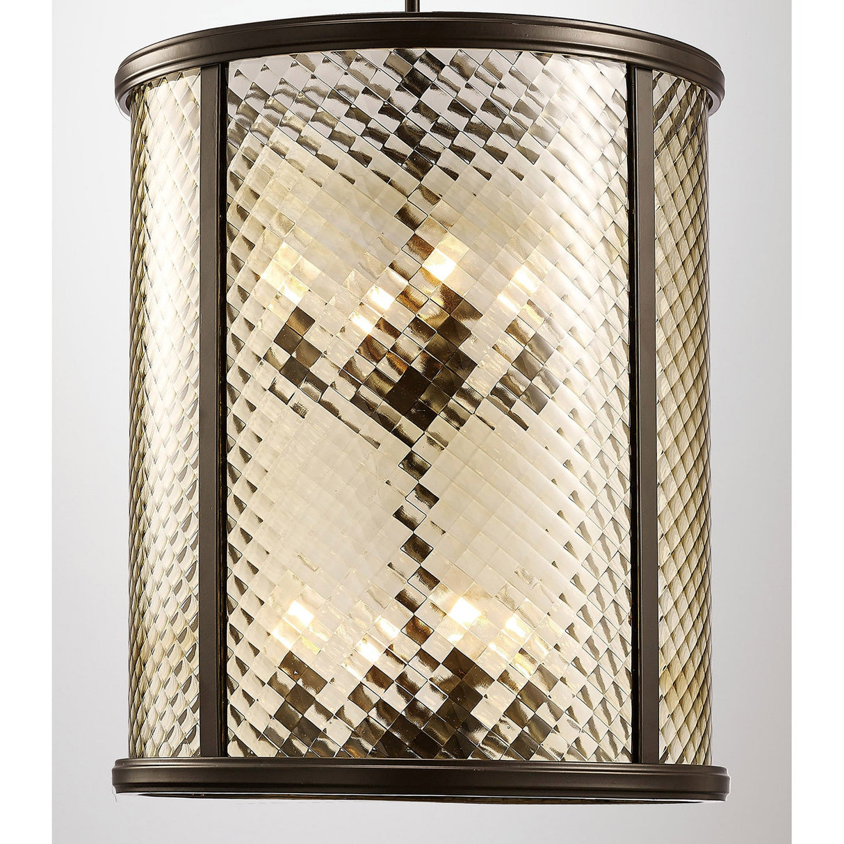 Asia 47cm 8 Light Lantern Chandelier - Oiled Bronze