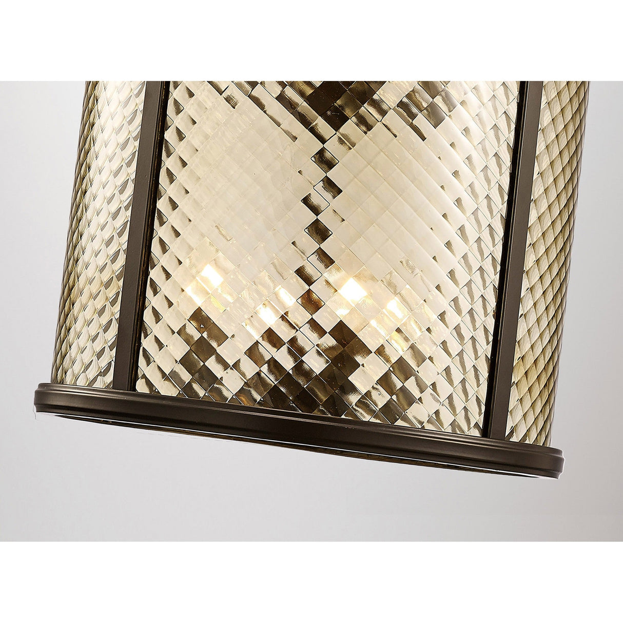 Asia 47cm 8 Light Lantern Chandelier - Oiled Bronze