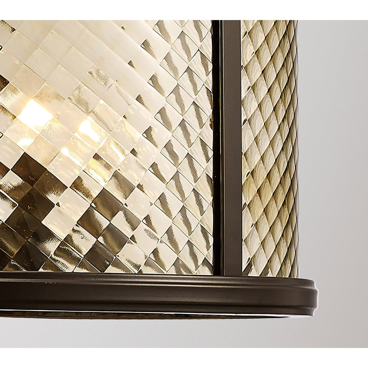 Asia 47cm 8 Light Lantern Chandelier - Oiled Bronze
