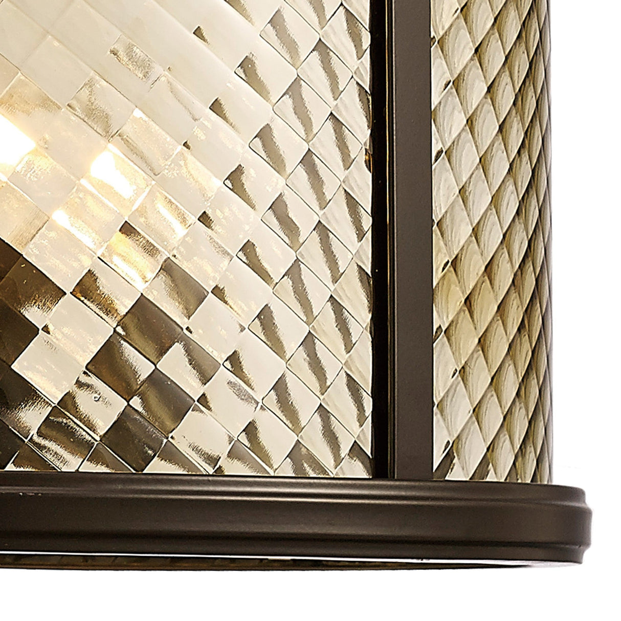 Asia 47cm 8 Light Lantern Chandelier - Oiled Bronze