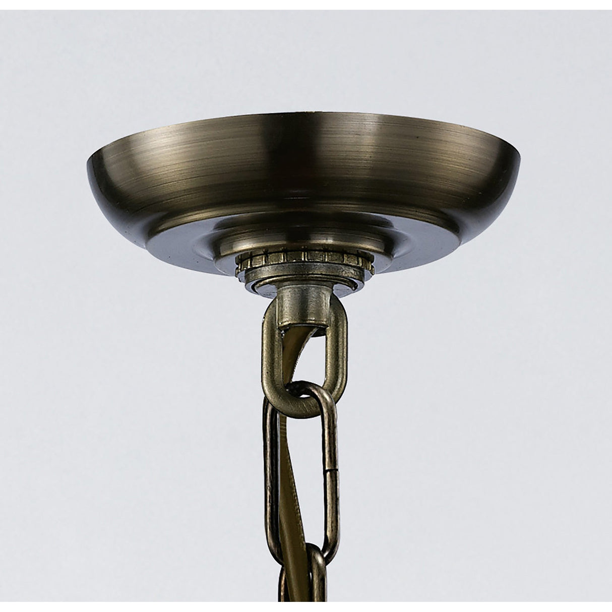 Aston Square 3 Light Lantern Chandelier - Antique Brass