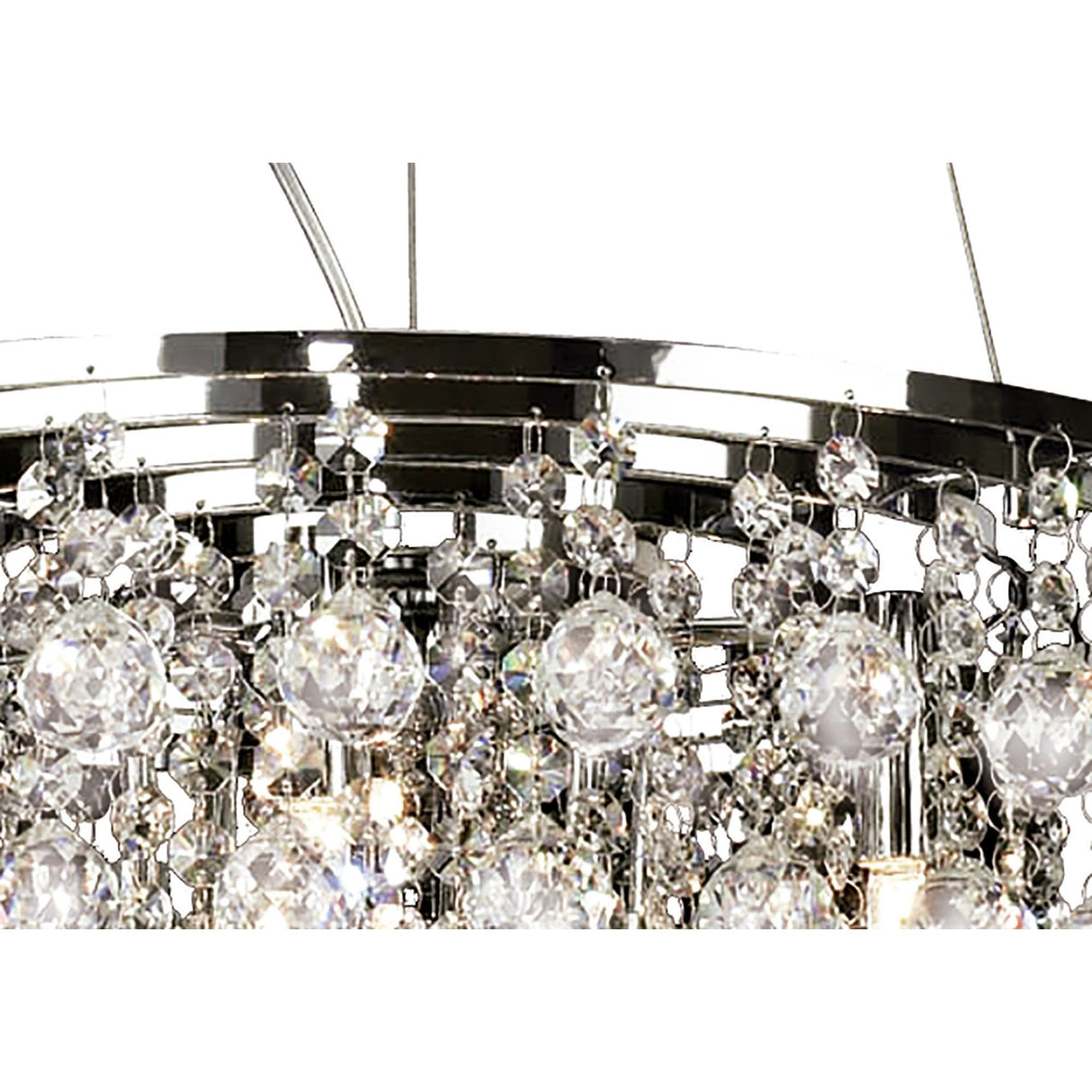 Atla 45cm 8 Light Crystal Chandelier - Polished Chrome