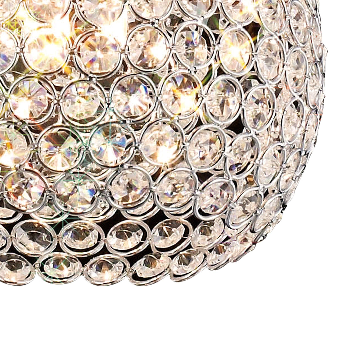 Ava 3 Light Crystal Pendant Light – Polished Chrome