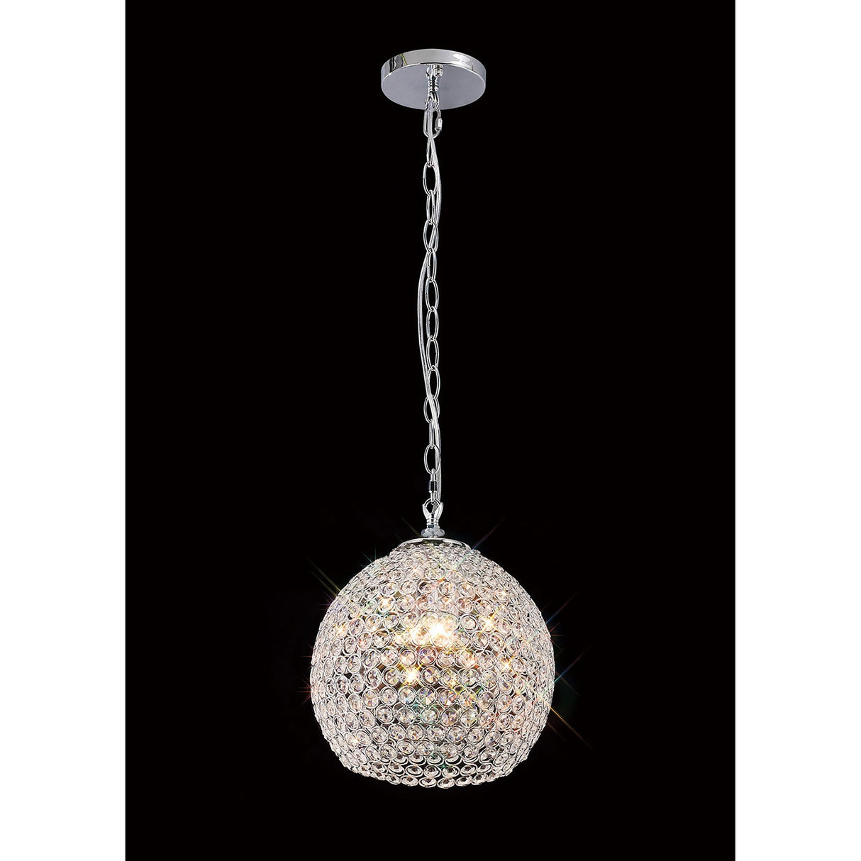 Ava 4 Light Crystal Pendant Light – Polished Chrome