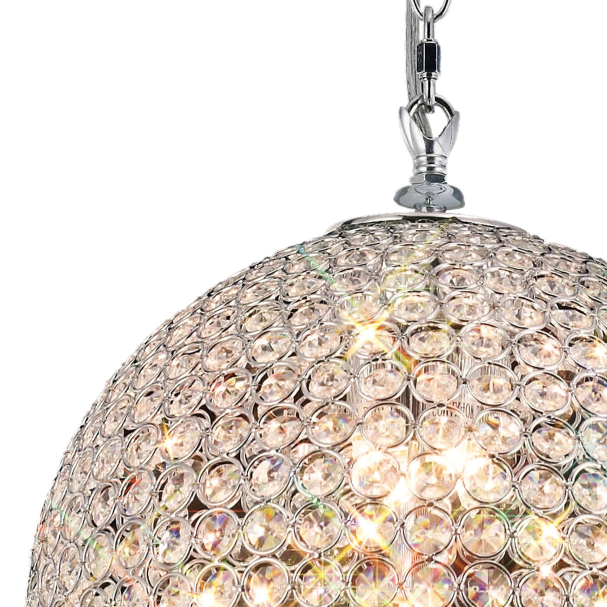 Ava 5 Light Crystal Pendant Light – Polished Chrome