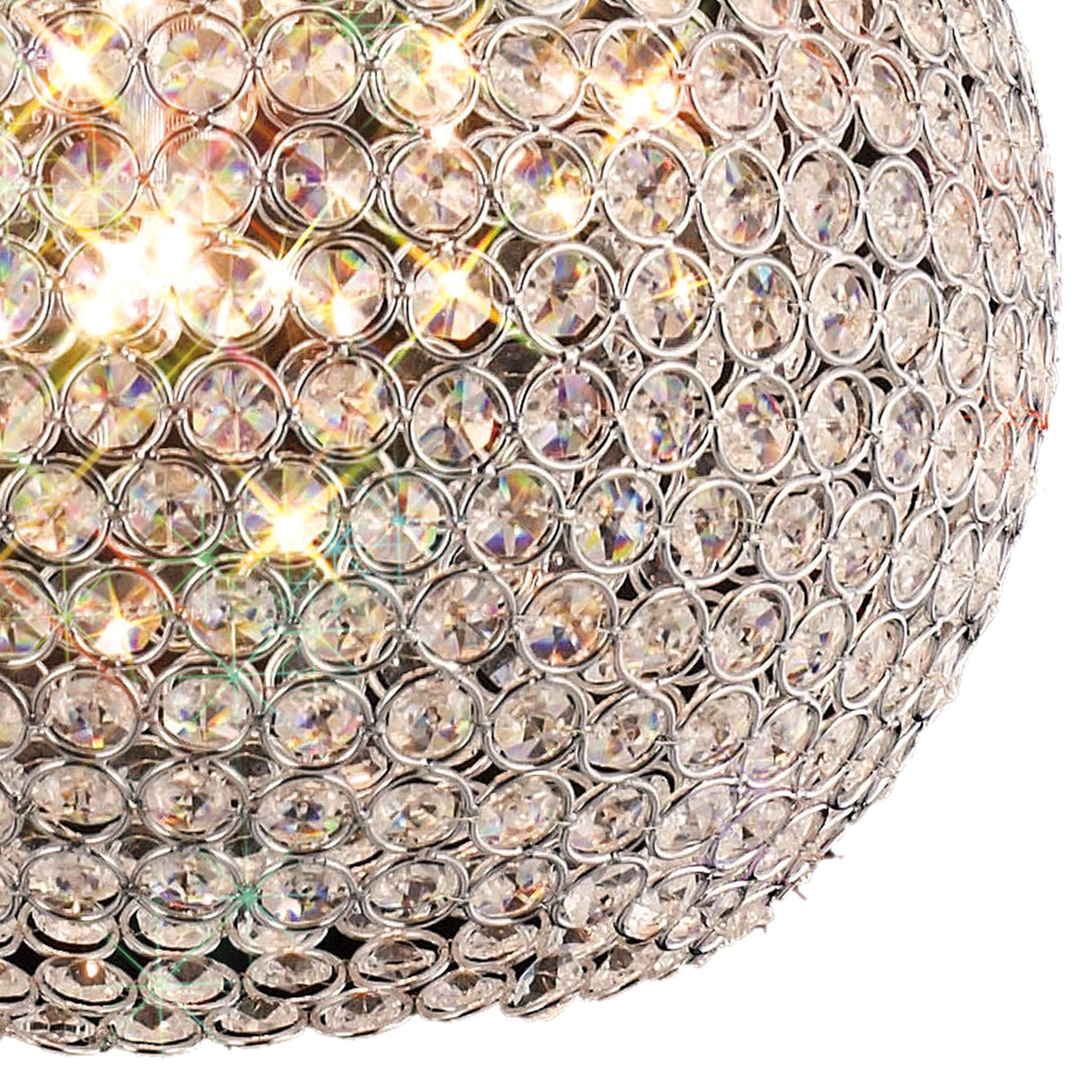 Ava 5 Light Crystal Pendant Light – Polished Chrome