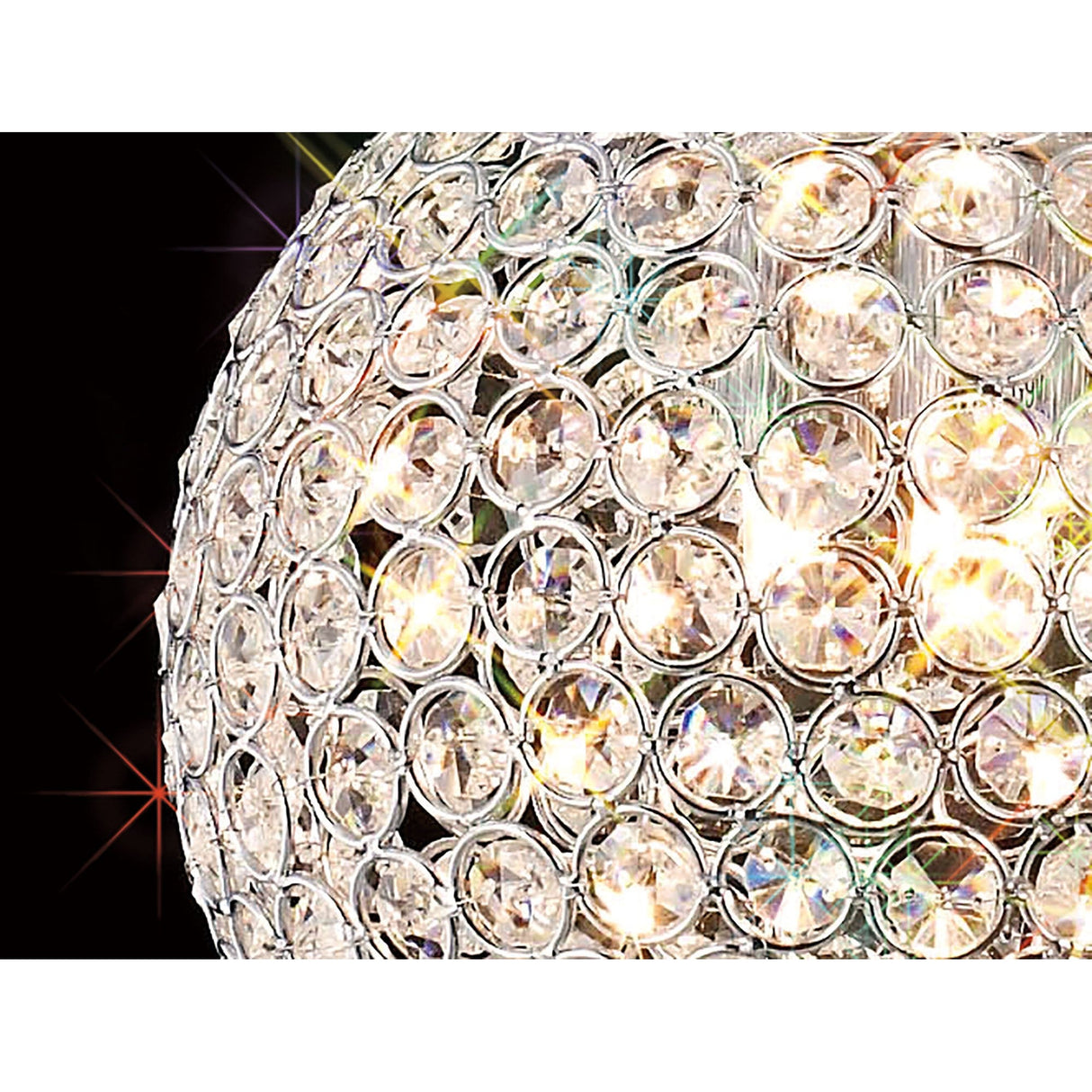 Ava 5 Light Crystal Pendant Light – Polished Chrome