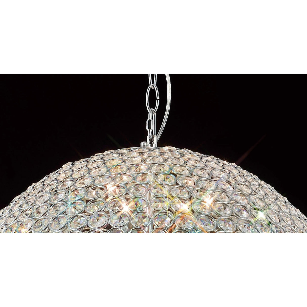 Ava 9 Light Crystal Pendant Light – Polished Chrome