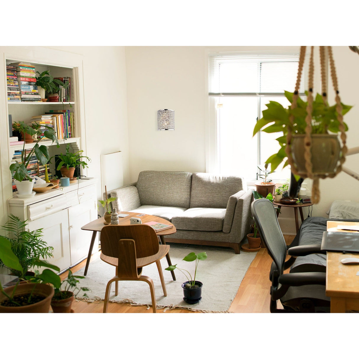 Ava Rectangle 2 Light Crystal Wall Light - Chrome