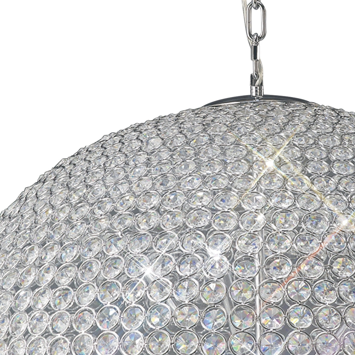 Ava 12 Light Crystal Pendant Light – Polished Chrome