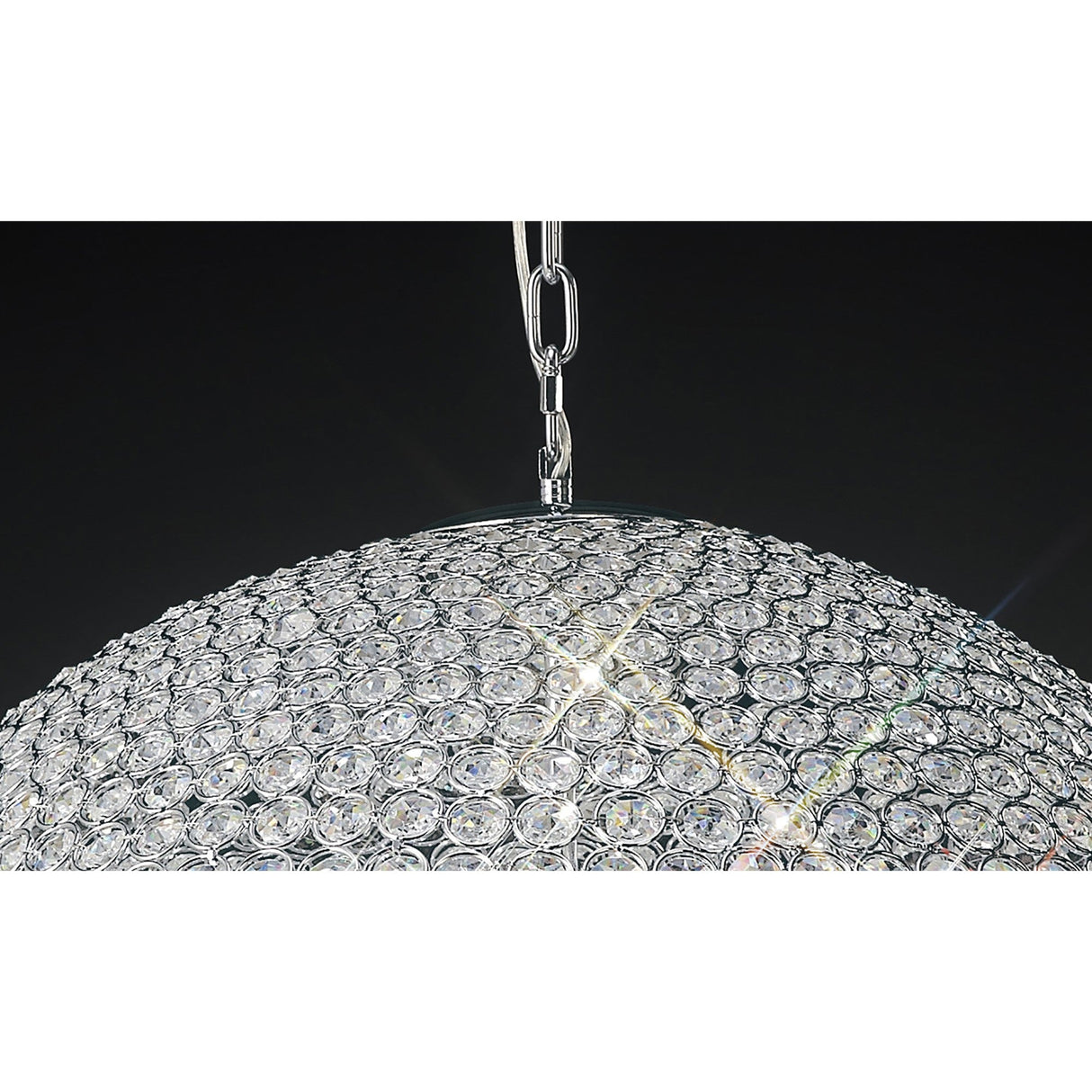 Ava 12 Light Crystal Pendant Light – Polished Chrome