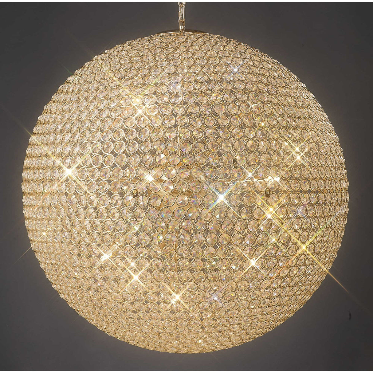 Ava 12 Light Crystal Pendant Light – French Gold