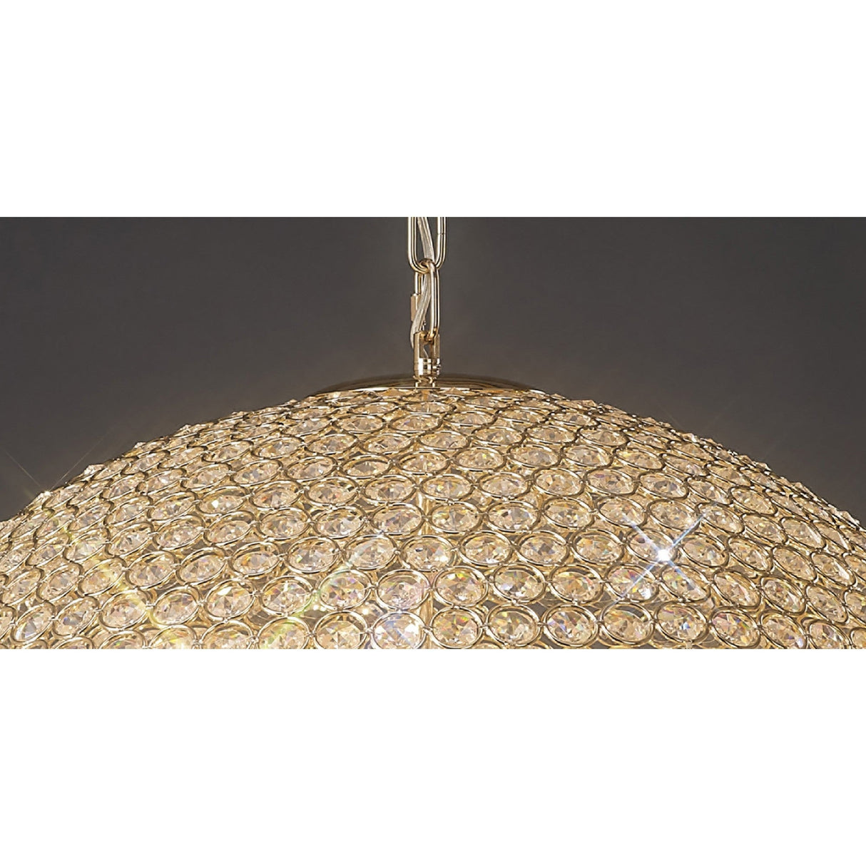 Ava 12 Light Crystal Pendant Light – French Gold