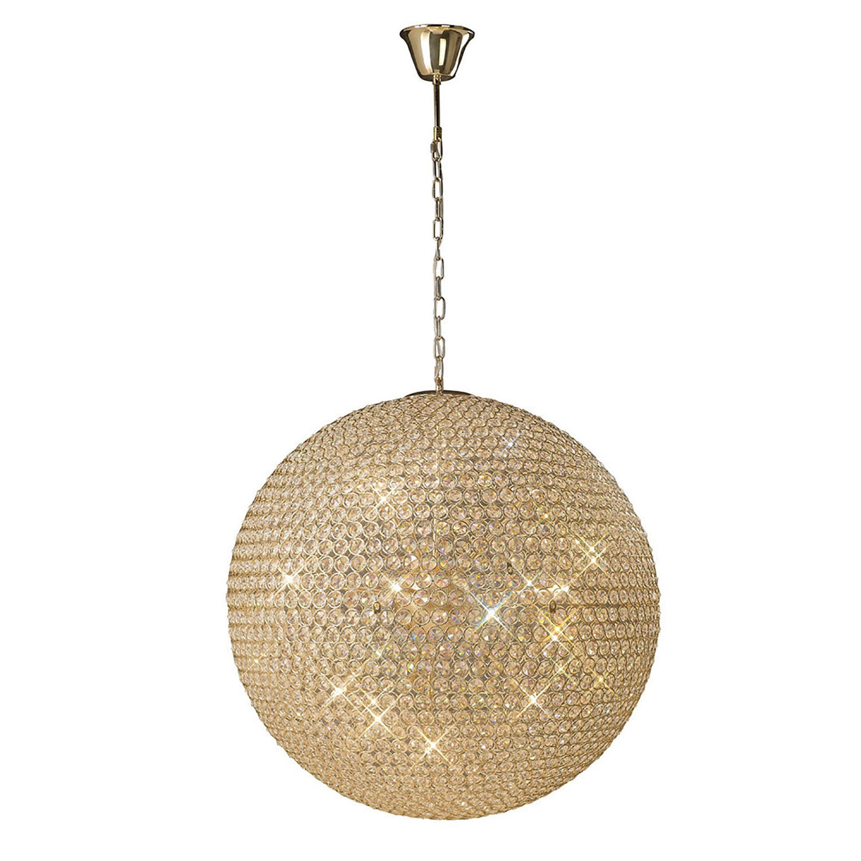 Ava 12 Light Crystal Pendant Light – French Gold