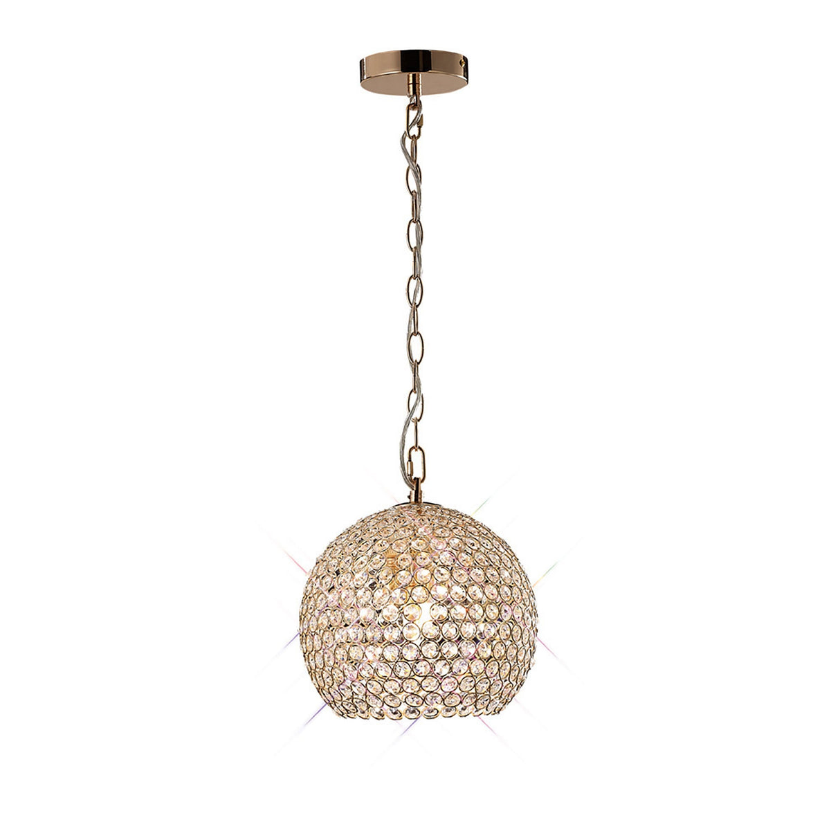 Ava 4 Light Crystal Pendant Light – French Gold