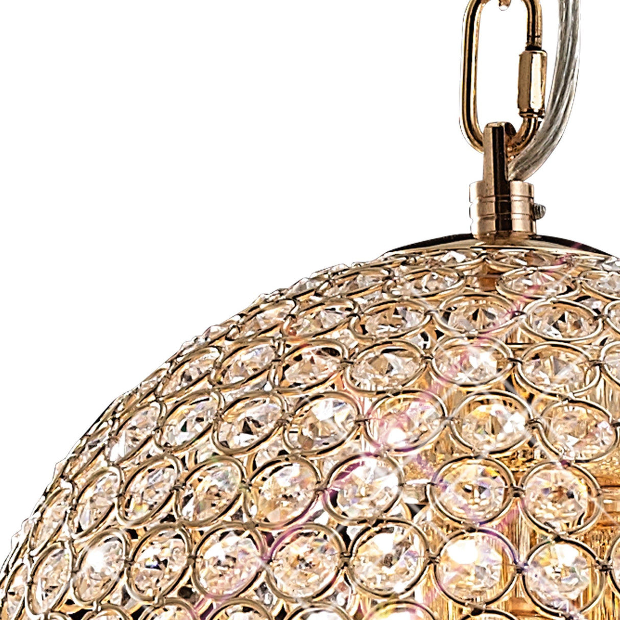 Ava 4 Light Crystal Pendant Light – French Gold