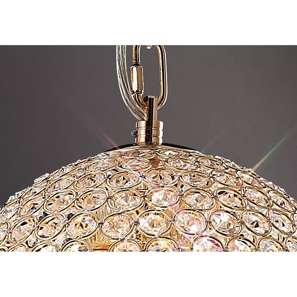 Ava 5 Light Crystal Pendant Light – French Gold