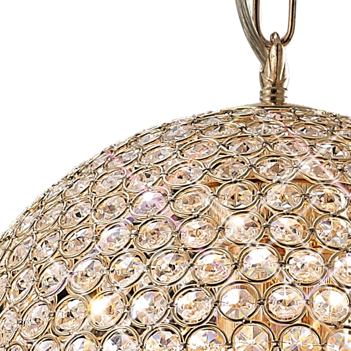 Ava 5 Light Crystal Pendant Light – French Gold