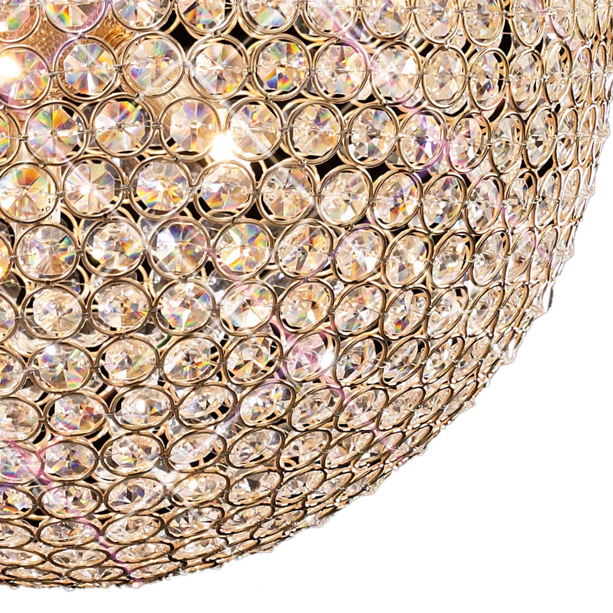 Ava 7 Light Crystal Pendant Light – French Gold