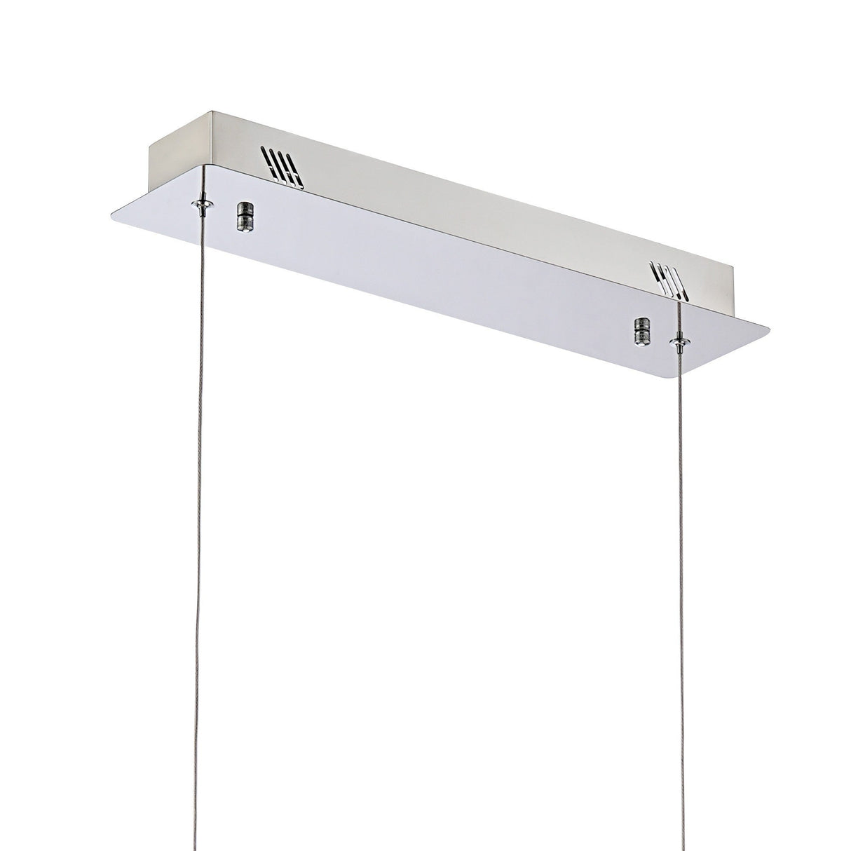 Bano 115cm Dimmable LED Crystal Slim Linear Suspension Light - Chrome